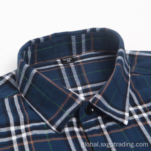 Custom Stand-up Collar Flannel Shirt 2020 Fashion 100% cotton flannel shirt Manufactory